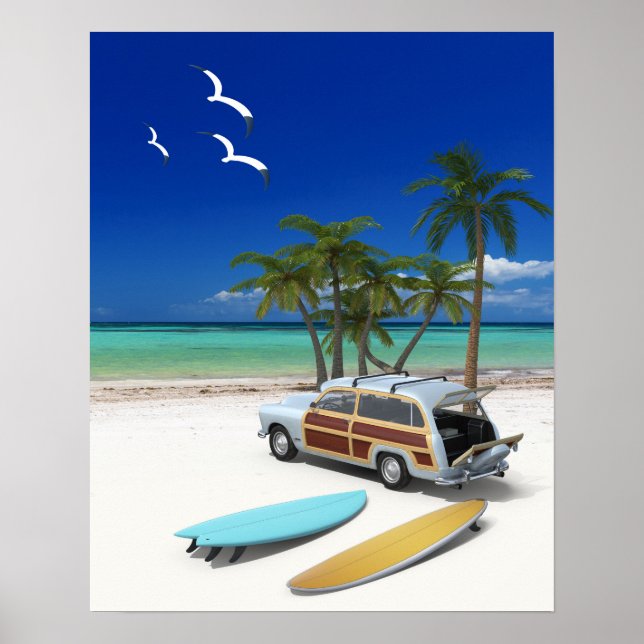 Surfer Wagon Poster (Framsidan)