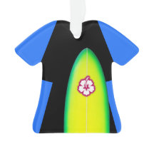 Surfer Wetdress Personlig Ornament