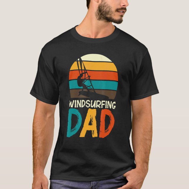 Surfer Windsurfer Windsurfing Surfboard Roligt T Shirt (Framsida)