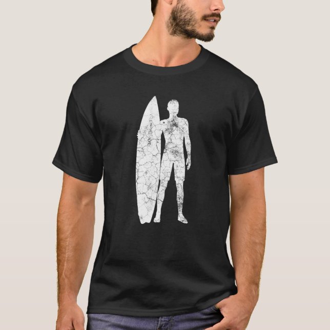 Surfer Womens Manar Surfing Surfa T Shirt (Framsida)