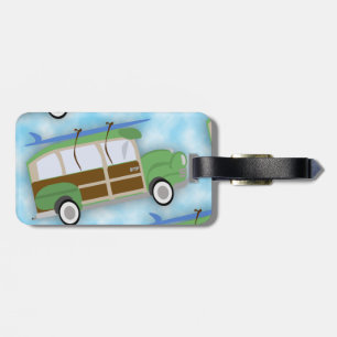 Surfer Woodie Wagon Mönster Bagagebricka