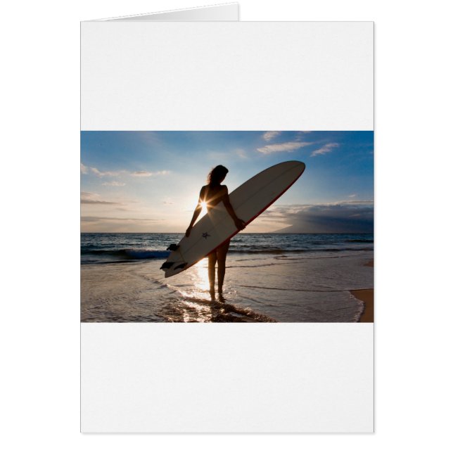 surfergirl.jpg hälsningskort (Framsidan)