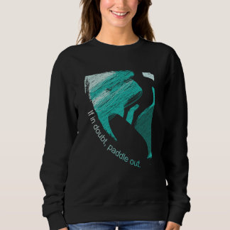 Surfers Blue Tube Wave Rider Pencil Sketch T Shirt