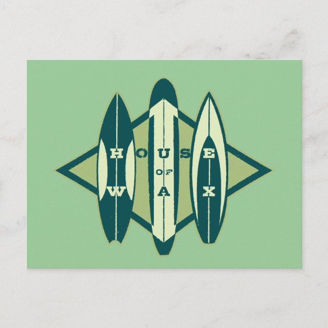 Surfers hus i Vax Vykort (Framsida)