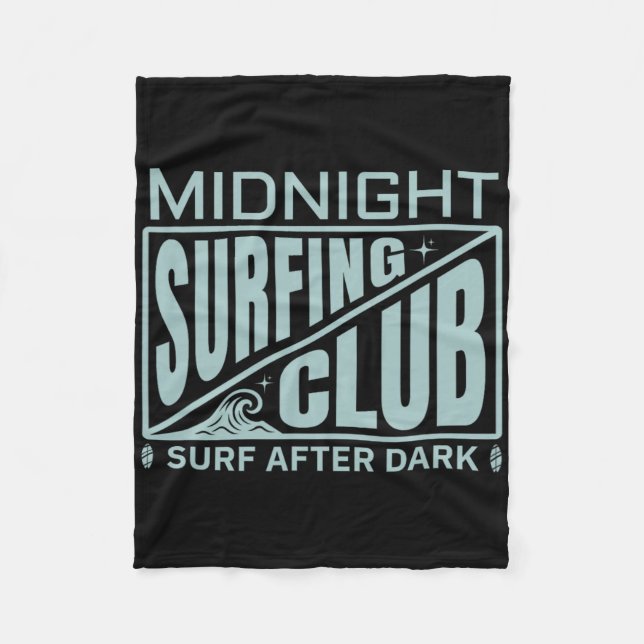 Surfers Midnight Surfing Club Surfer Life  Fleecefilt (Framsidan)