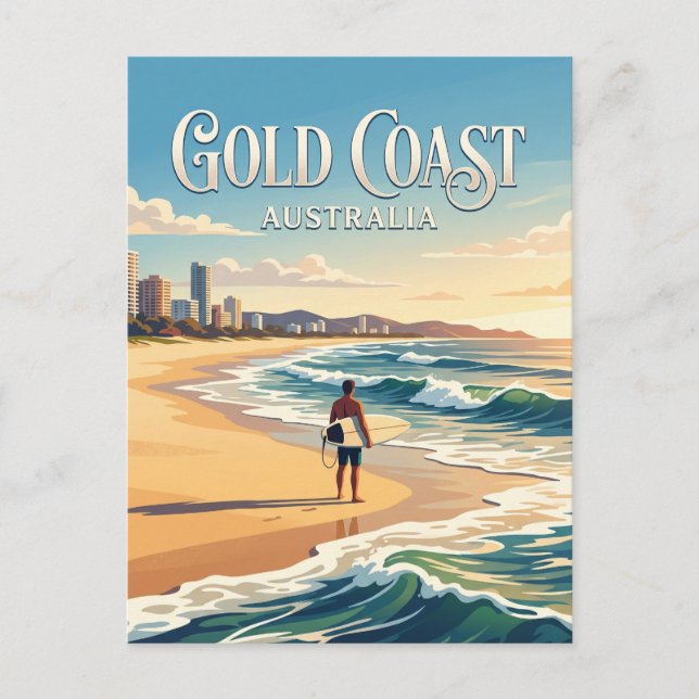 Surfers Paradise Australien Vykort (Framsida)