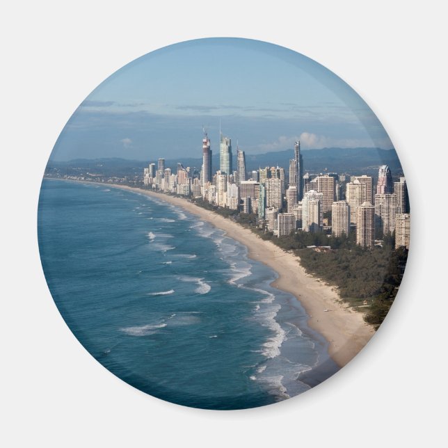 Surfers Paradise Guld Kusten Queensland Australien Magnet (Framsidan)