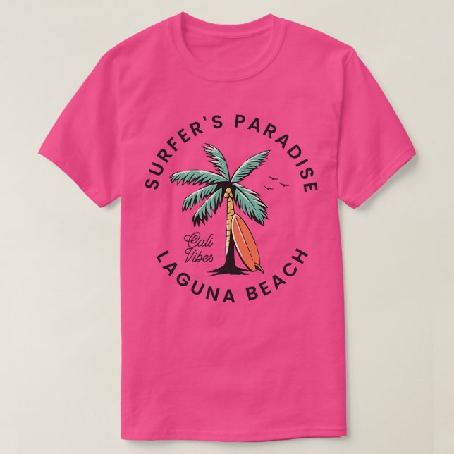 Surfers Paradise Laguna Beach TShirt T Shirt (Design framsida)