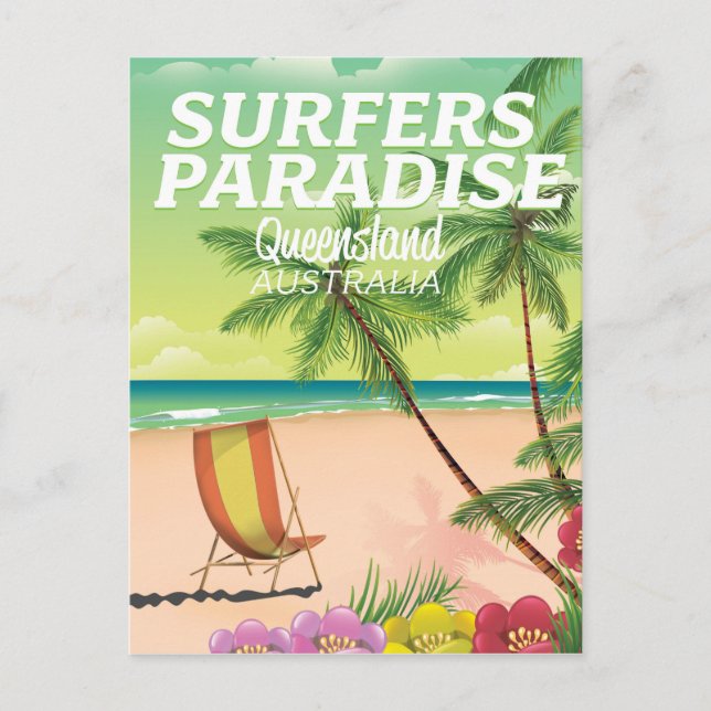 Surfers Paradise Queensland Australien Vykort (Framsida)