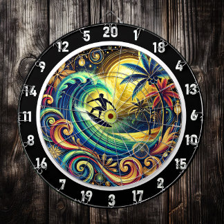 Surfer's Paradise Tropical Room Artwork Darttavla
