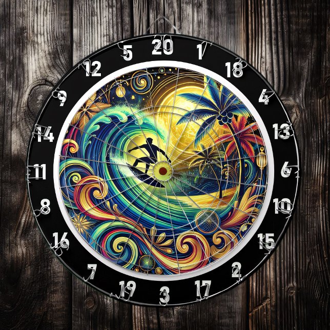 Surfer's Paradise Tropical Room Artwork Darttavla (Skapare uppladdad)