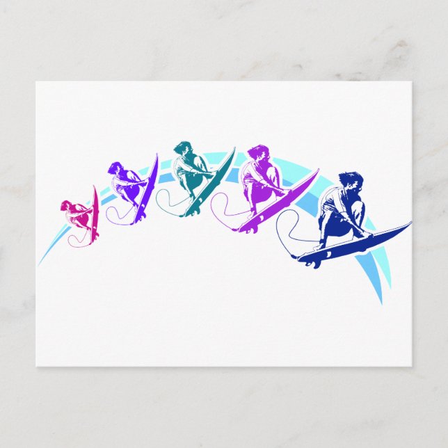 Surferwave Vykort (Framsida)