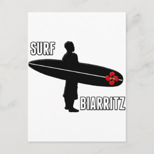 Surfeur Biarritz Basque Vykort