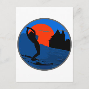 Surfeur de Biarritz Vykort
