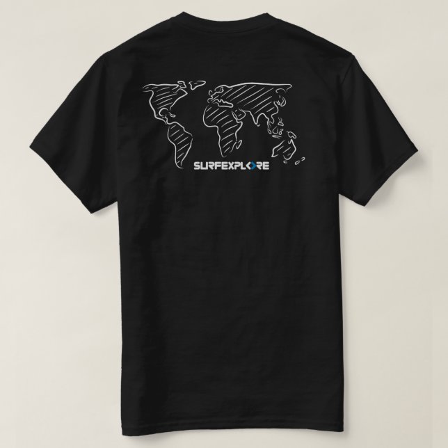 surfEXPLOREbomullsT-tröja T Shirt (Design baksida)