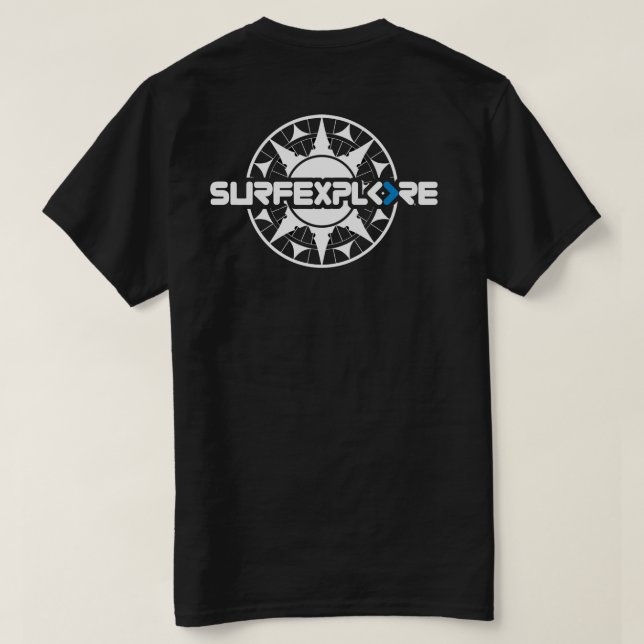 surfEXPLOREbomullsT-tröja T Shirt (Design baksida)