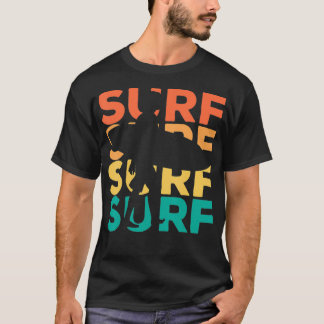 Surfgåva av retro-Vintage för surfare T Shirt