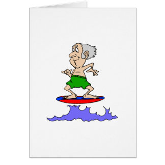 Surfin morfar hälsningskort