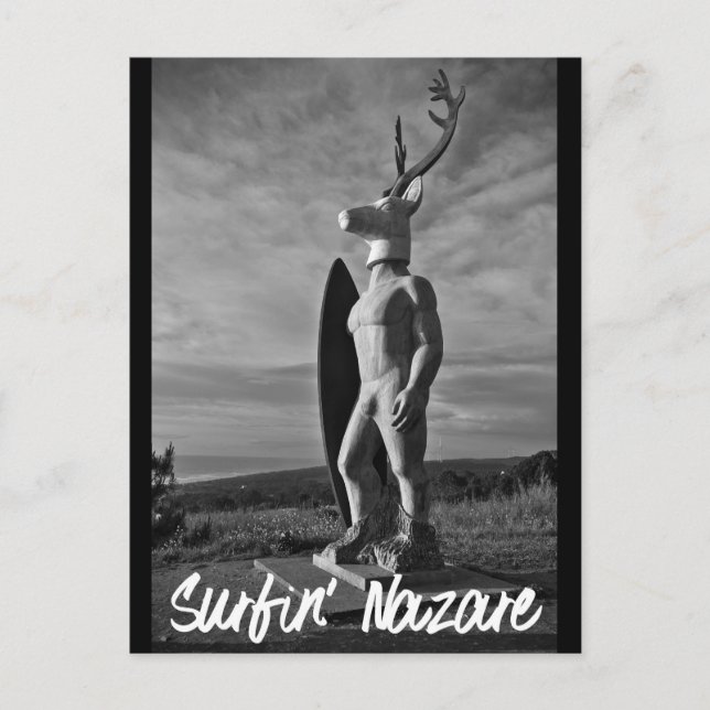 Surfin Nazare Vykort (Framsida)