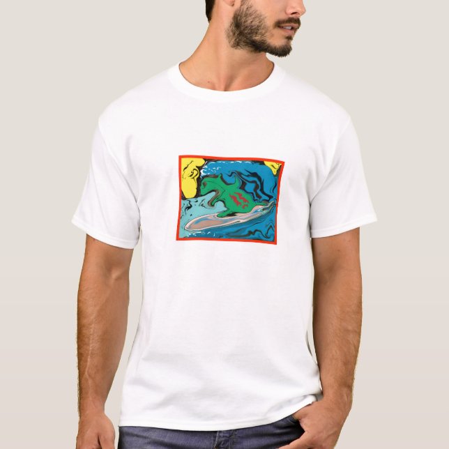 Surfin Salamander T-shirt (Framsida)