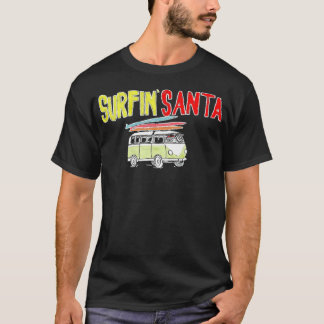 Surfin Santa Surfa Sten jul Hand T Shirt