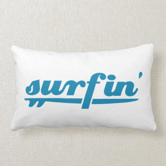 Surfin surfingbrädablått lumbarkudde