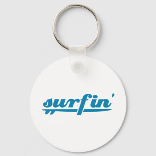 Surfin surfingbrädablått nyckelring