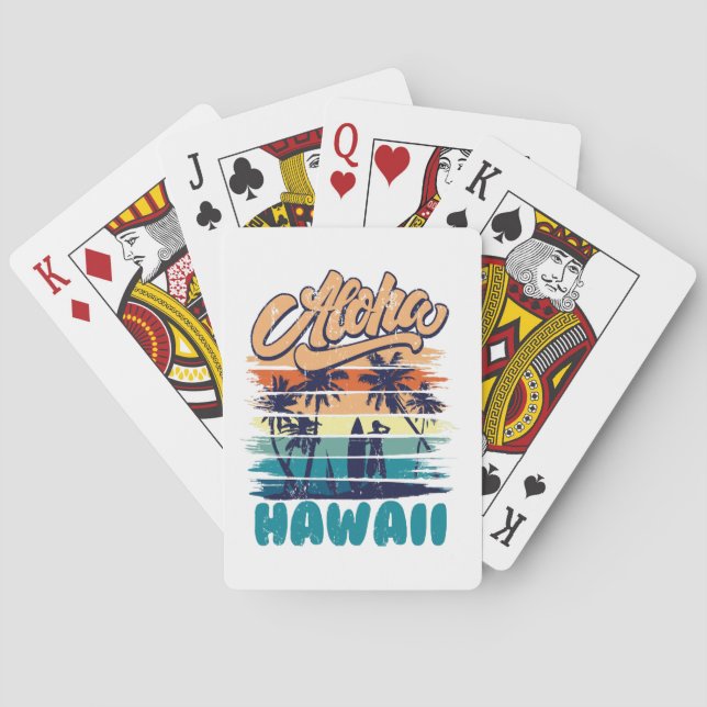 Surfing - Aloha Hawaii Casinokort (Baksidan)