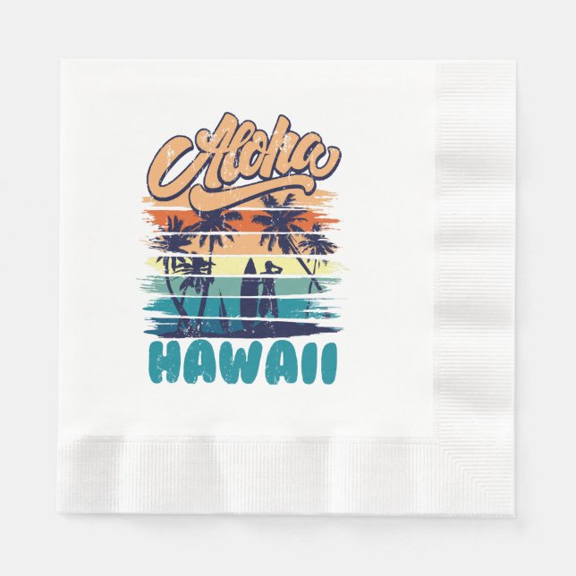 Surfing - Aloha Hawaii Pappersservett (Framsidan)