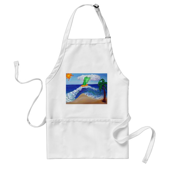 Surfing Angel Raphael Apron Förkläde (Framsidan)