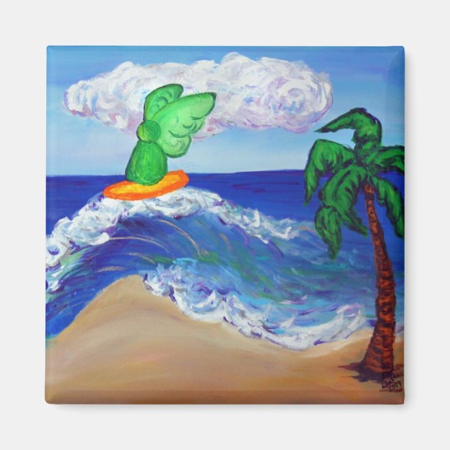 Surfing Angel Raphael Magnet (Framsidan)