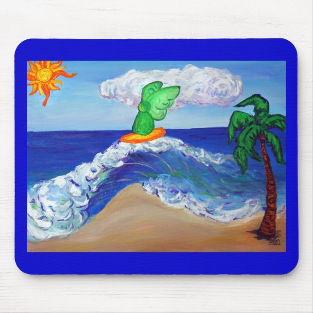 Surfing Angel Raphael Mousepad Musmatta (Framsidan)