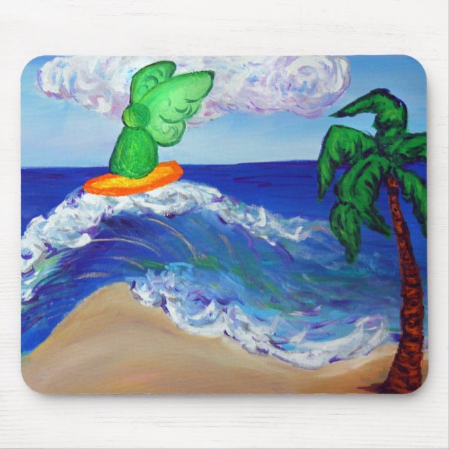 Surfing Angel Raphael Mousepad Musmatta (Framsidan)