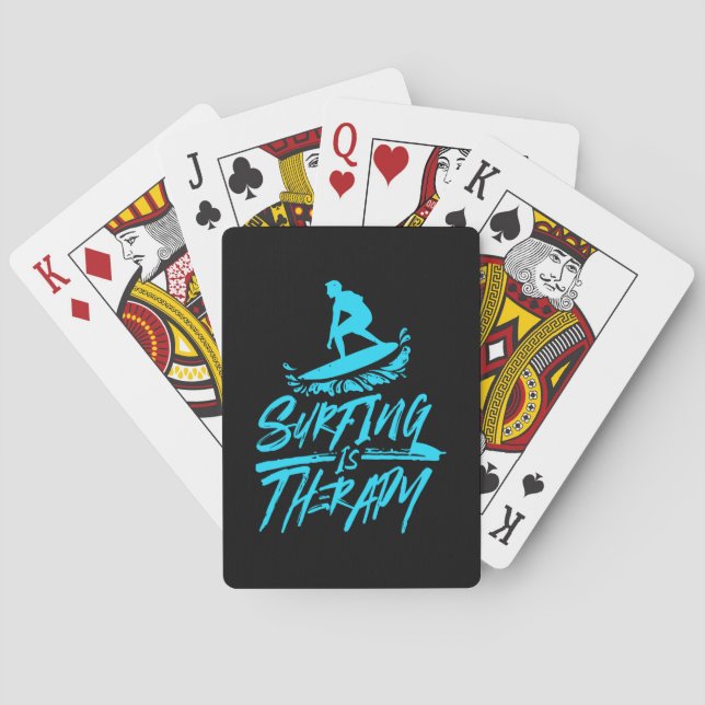 Surfing är terapi casinokort (Baksidan)