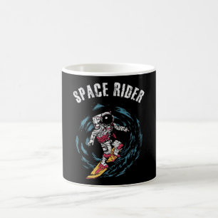 Surfing Astronaut Space Rider Surfer Kaffemugg