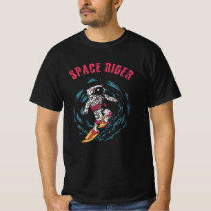 Surfing Astronaut Space Rider Surfer T Shirt