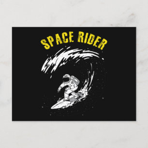 Surfing Astronaut Space Rider Vykort