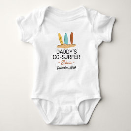 Surfing Baby Shower Daddy’s Co-Surfer - Surf T Shirt