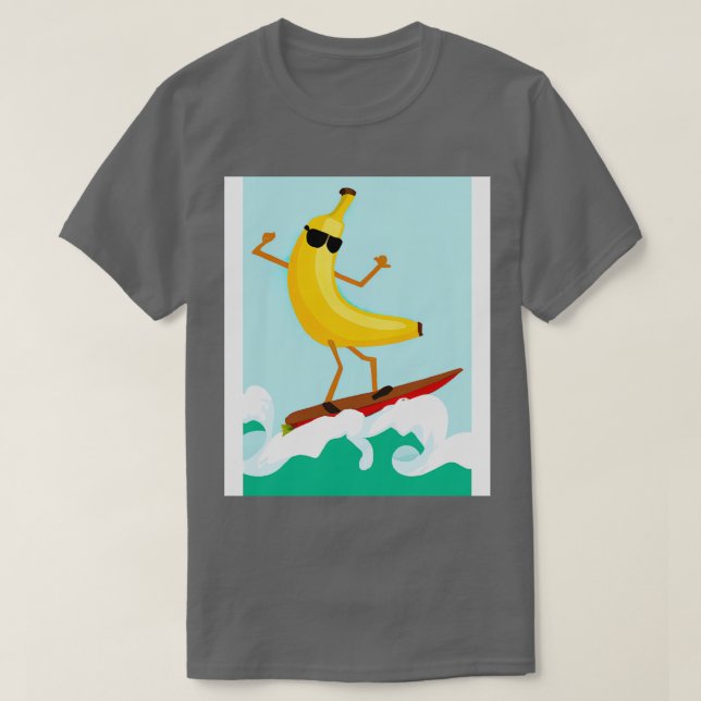 Surfing Bananna T Shirt (Design framsida)
