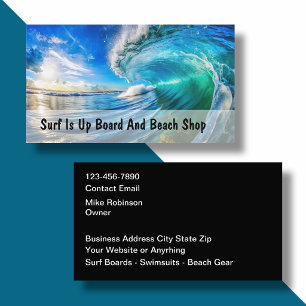 Surfing Beach Gear Visitkort