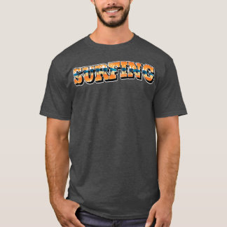 Surfing Beach Summer Typography T Shirt