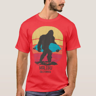 Surfing Bigfoot Malibu Kalifornien T Shirt