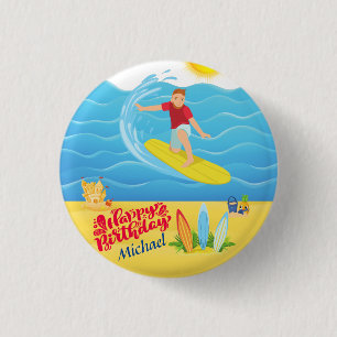 Surfing Birthday Knapp