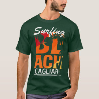 Surfing Cagliari Italy T Shirt