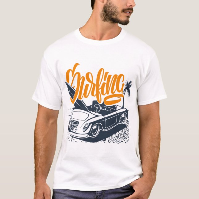Surfing California T Shirt (Framsida)