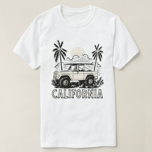 surfing_car t shirt (Design framsida)