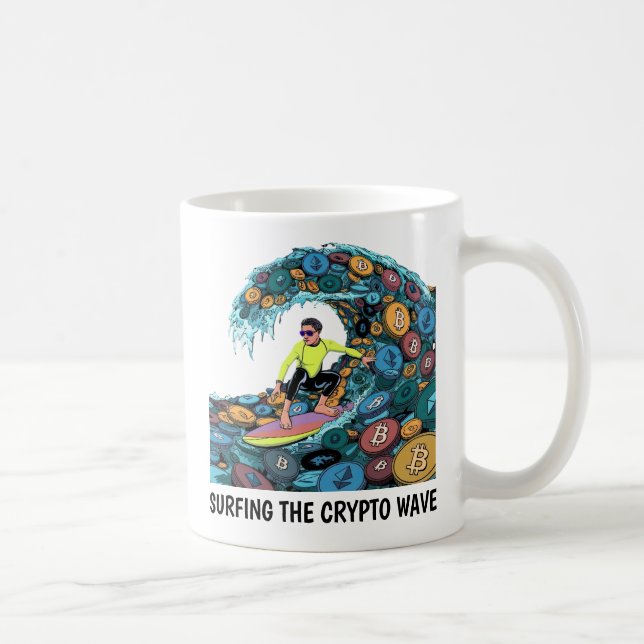 Surfing Crypto Kaffemugg (Höger)