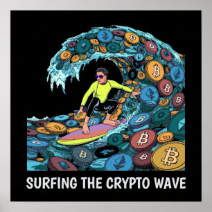 Surfing Crypto Poster