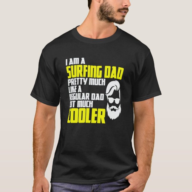 Surfing Dad Kitesurfer Surfing Windsurfing Surfer T Shirt (Framsida)