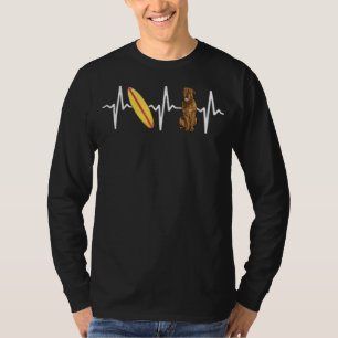 Surfing Dogues De Bordeaux Heartslag Hund T Shirt